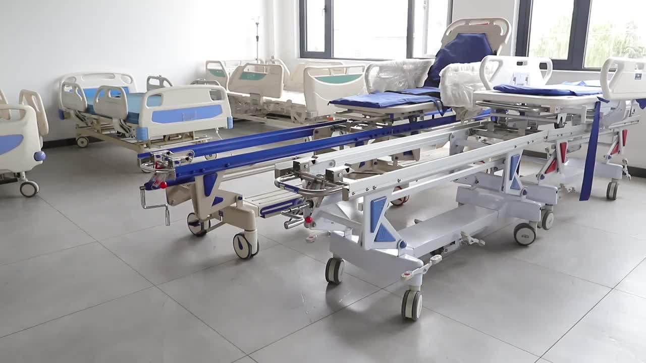 Luxury Hospital Nursing Electric Bed Guardrail Curved Hospital Bed