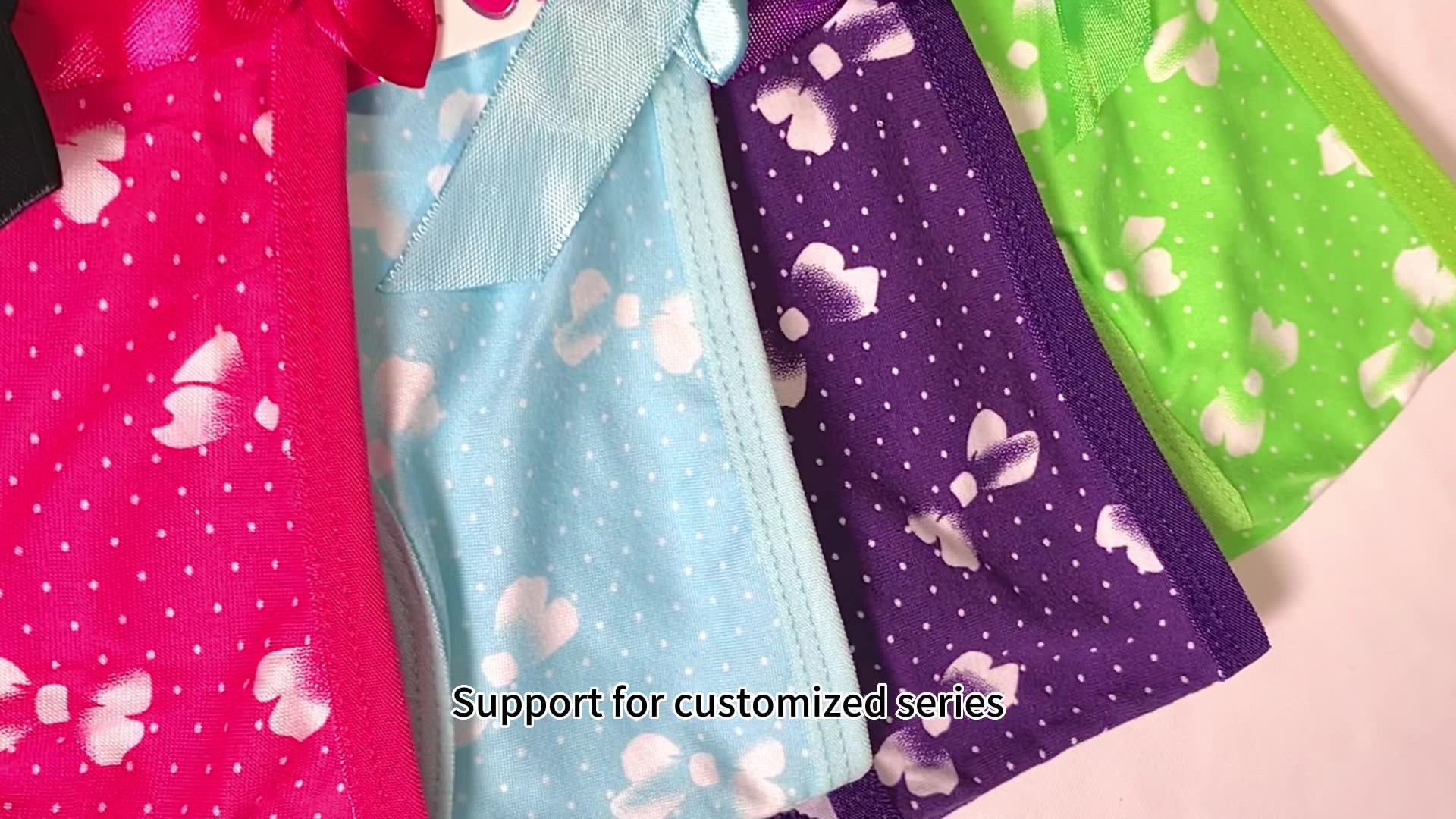 Wholesale Cheap Price Ladies Print Comfortable Polyester Panties Women