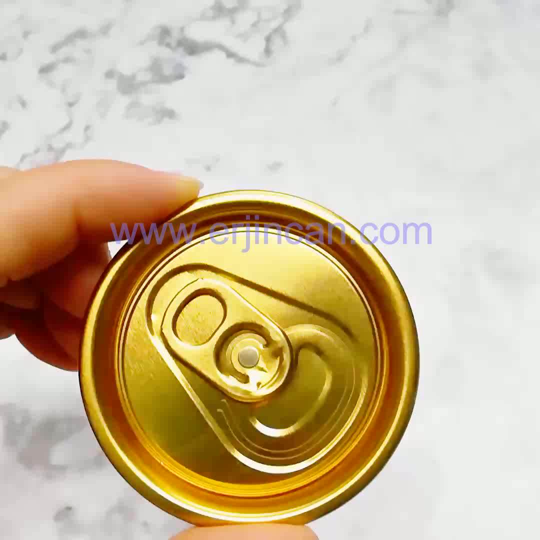 Hot Sale Aluminum B64 Beer Can Lid End Cap Cover Silicone 200 202 206 Sot For Can 330ml 355ml