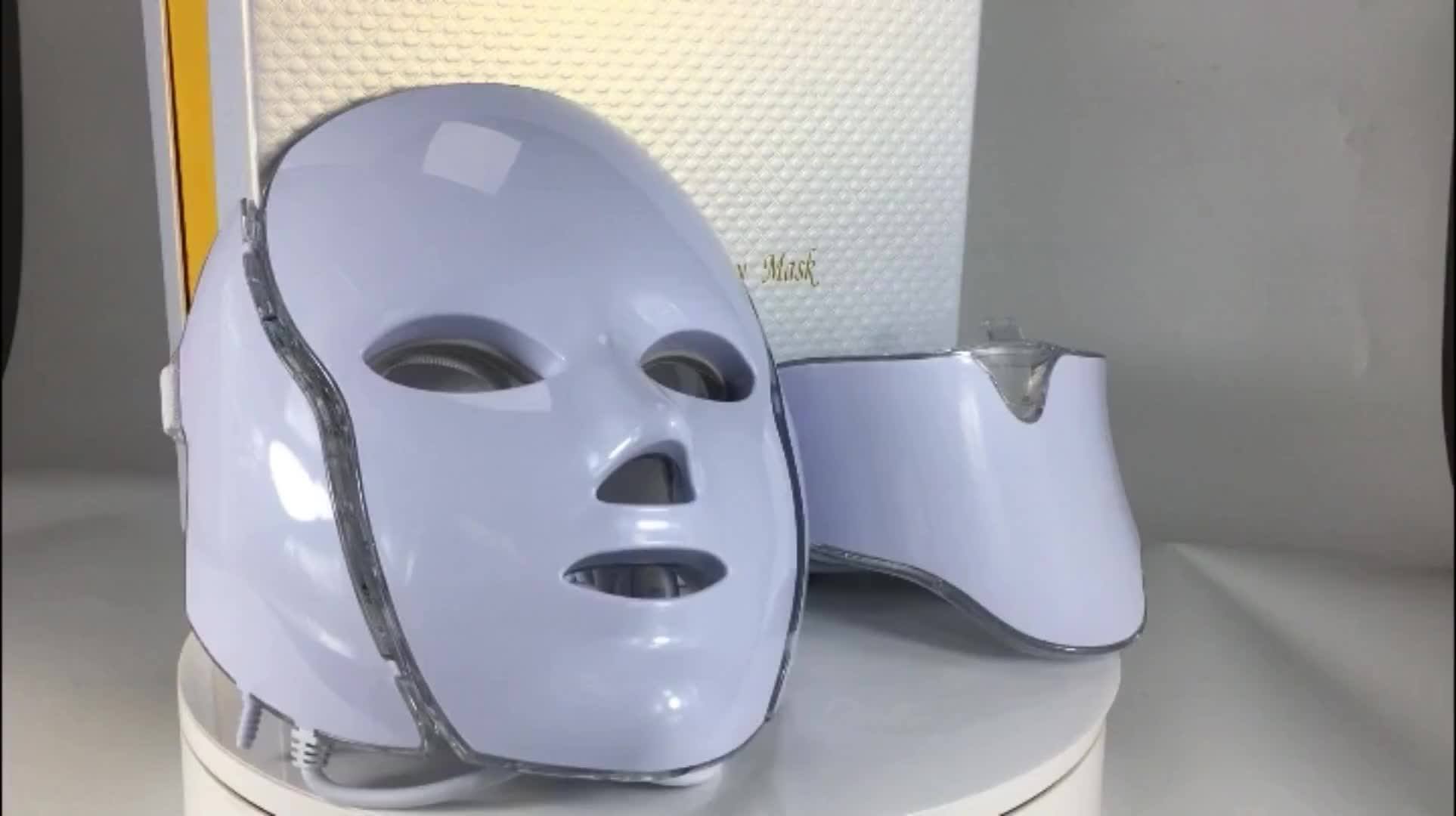 Red Light Led Therapy Machine Facial Gold Sheet Mask Physical Low Level