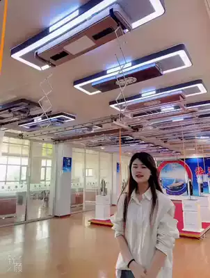 Electric drying clothes rack remote control lifting embedded ultra-thin invisible balcony intelligent automatic drying clothes rod DC motor model