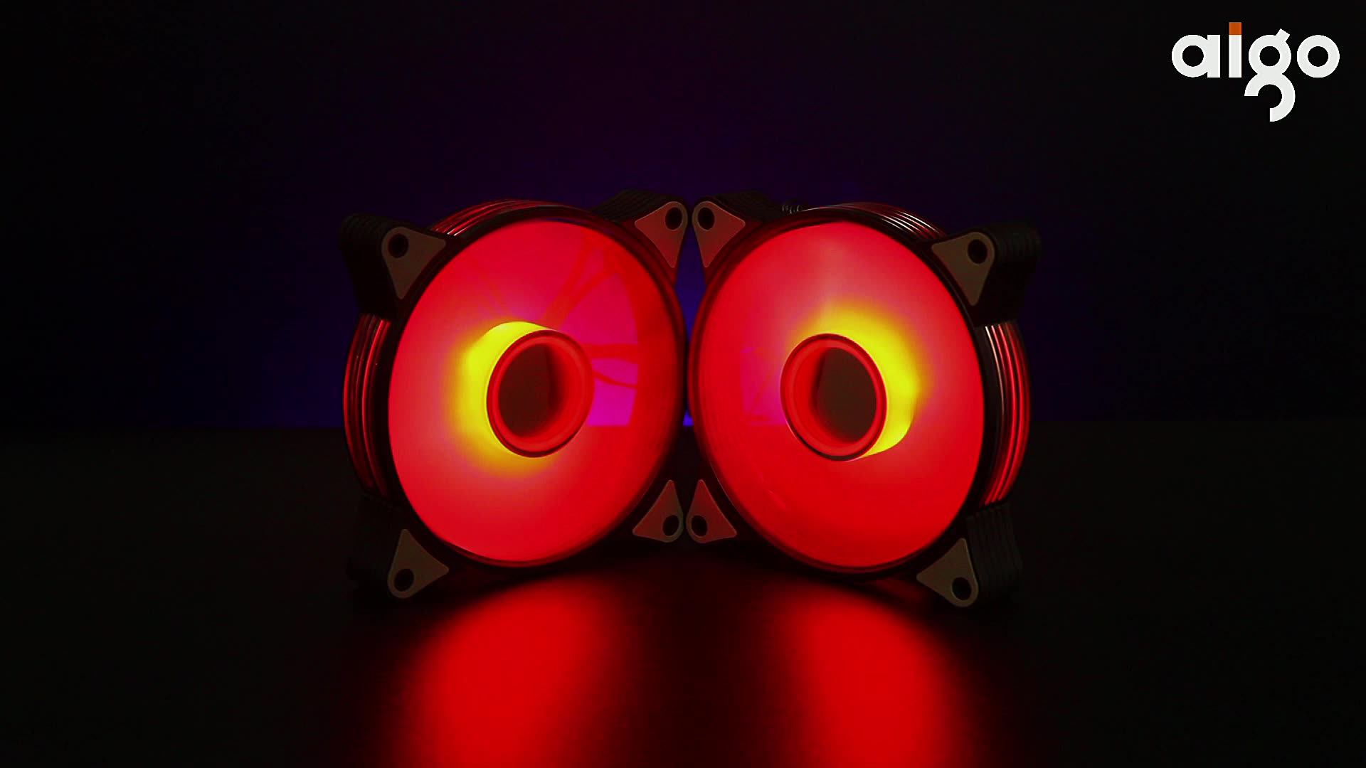 Aigo Ar12 Pro 120mm Pc Computer Case Fan Cooling Cooler 6pin Adjustable