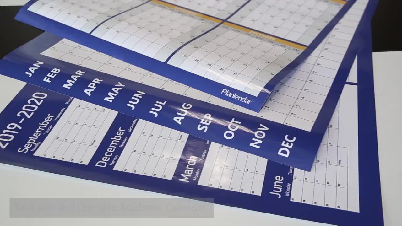 Wholesale 12 Month Huge Family Adhesive Dry Erase Large Wall Calendar