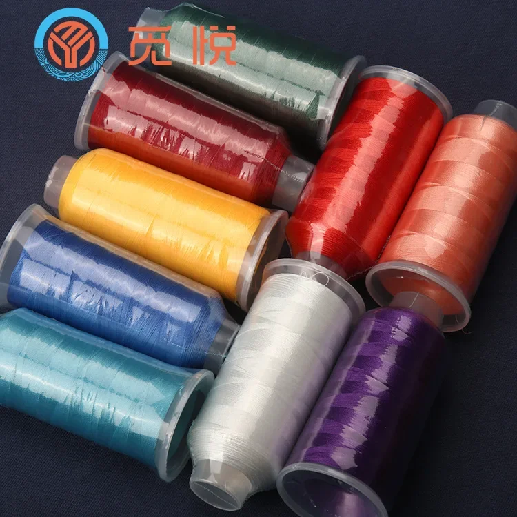 300D polyester embroidery thread tassel material fine thread similar to ice silk DIY handmade tassel sewing embroidery thread