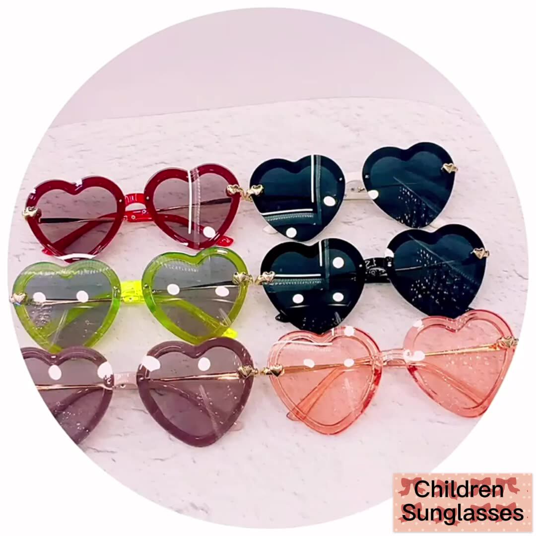 Gafas De Sol Polaroid Con Forma De Corazón Para Niños,Lentes Polaroid A La Moda,2021 - 2021 Nuevo Estilo Polaroid Lente Corazón Gafas De Sol Para Los Niños Regalo De Cumpleaños,Venta Al