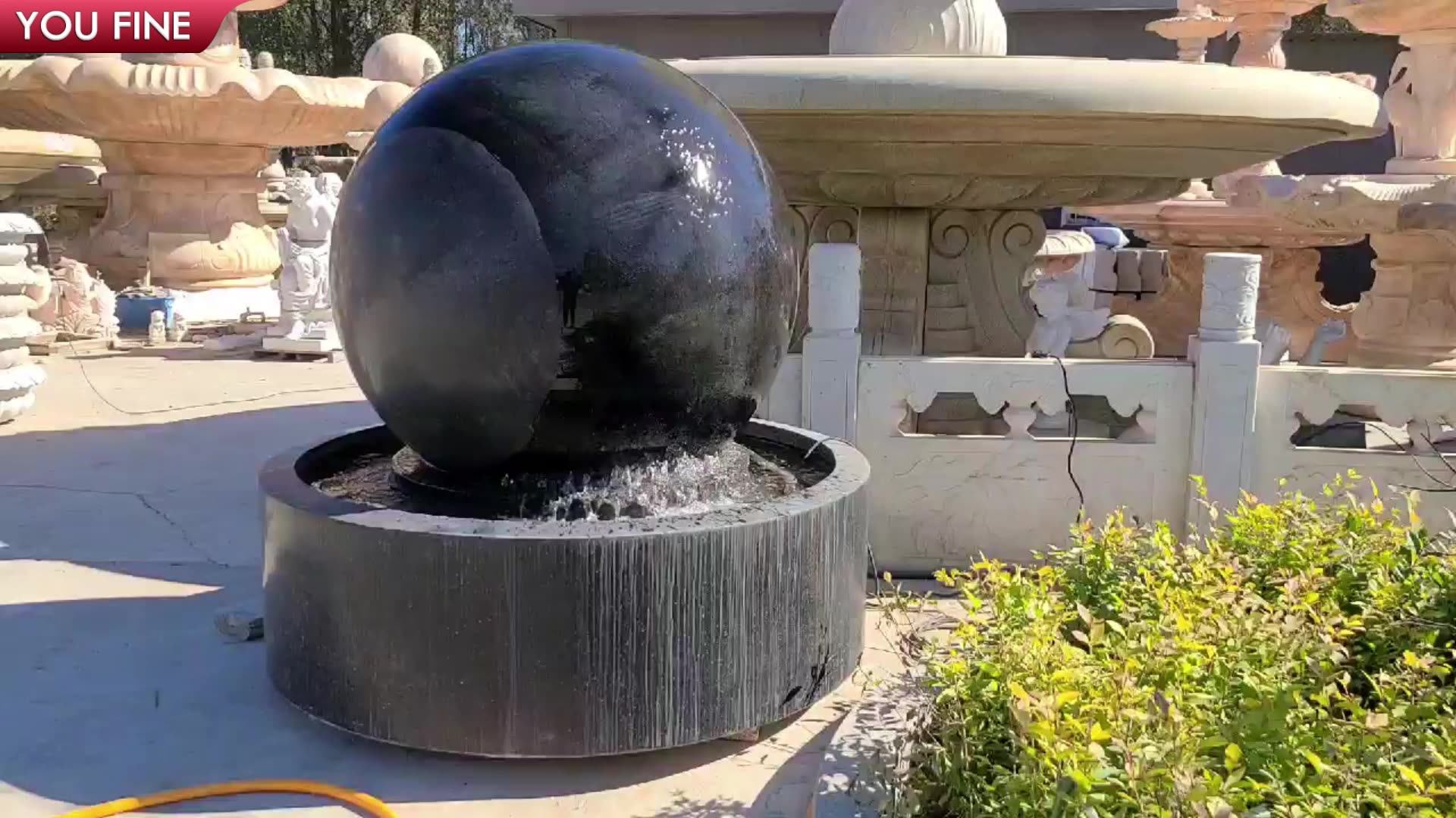 Stone Large Outdoor Garden Round Ball Water Fountain Buy Marble Water