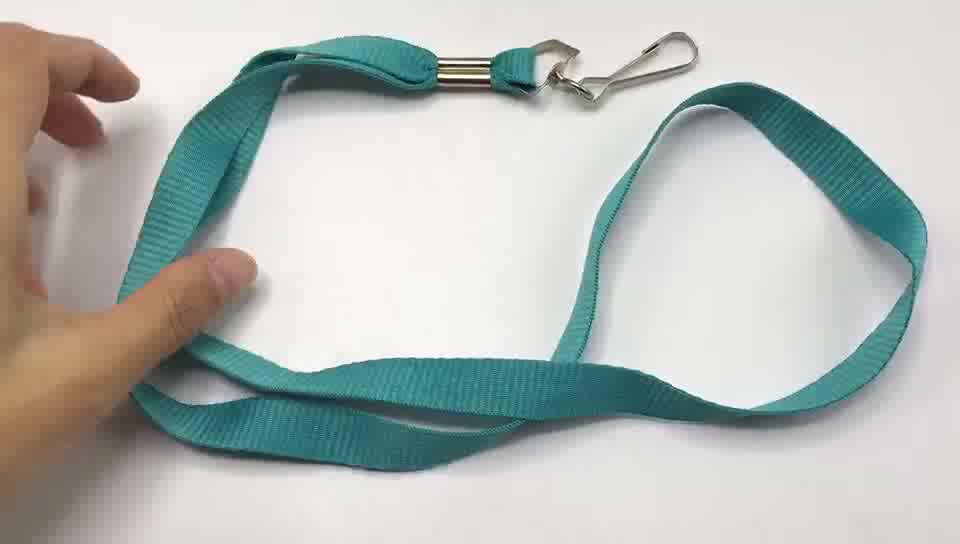 Cheap Promotional Custom Plain Yellow Nylon Cell Phone Neck Strap