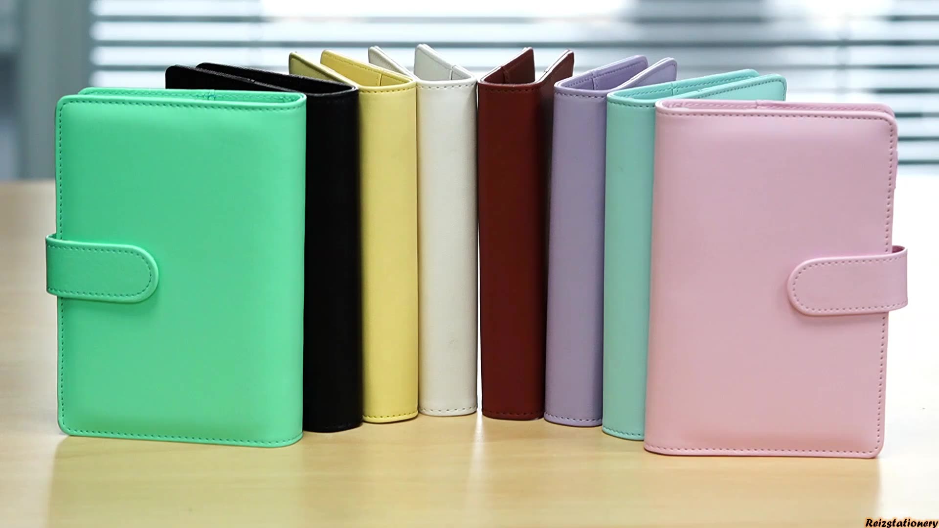 Wholesale A5/a6 Pu Leather 6 Ring Binder Macaron Multifunctional Budget