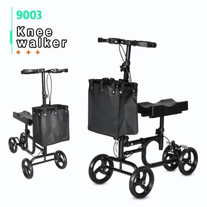 Pileyk Steerable Knee Walker Electric Walking Aids Large 8" Wheels