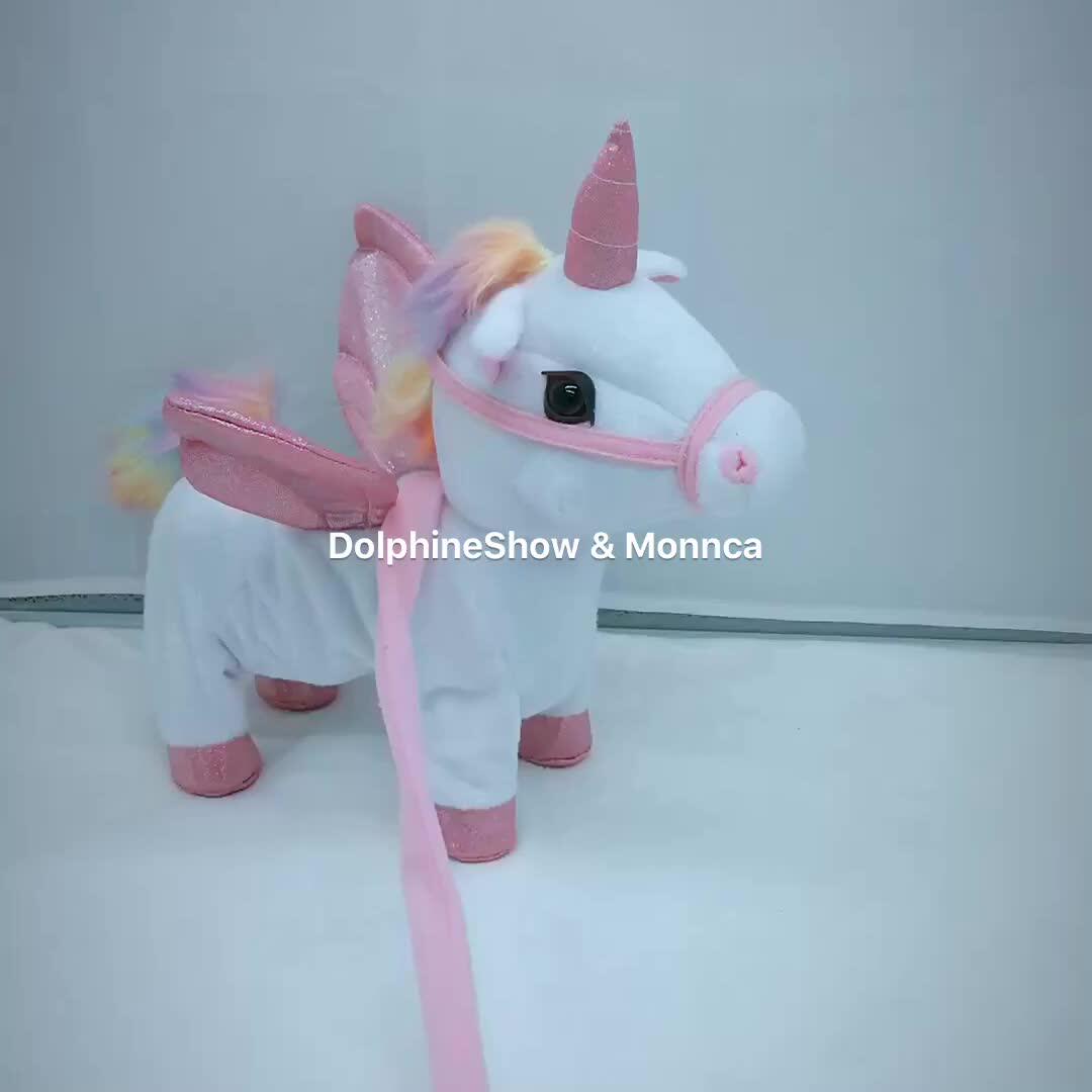 Wholesale Funny Unicorn Toy With Wings Electronic Singing And Walking