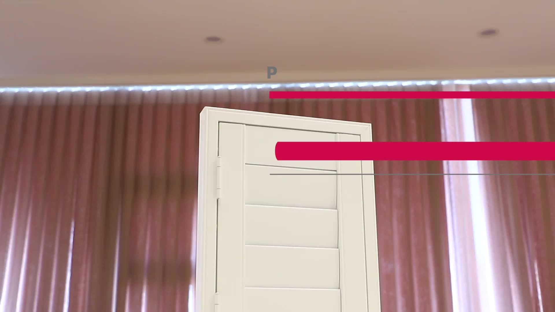 Living Space Interior Plastic Shutter Pvc Finish Shutters Parts