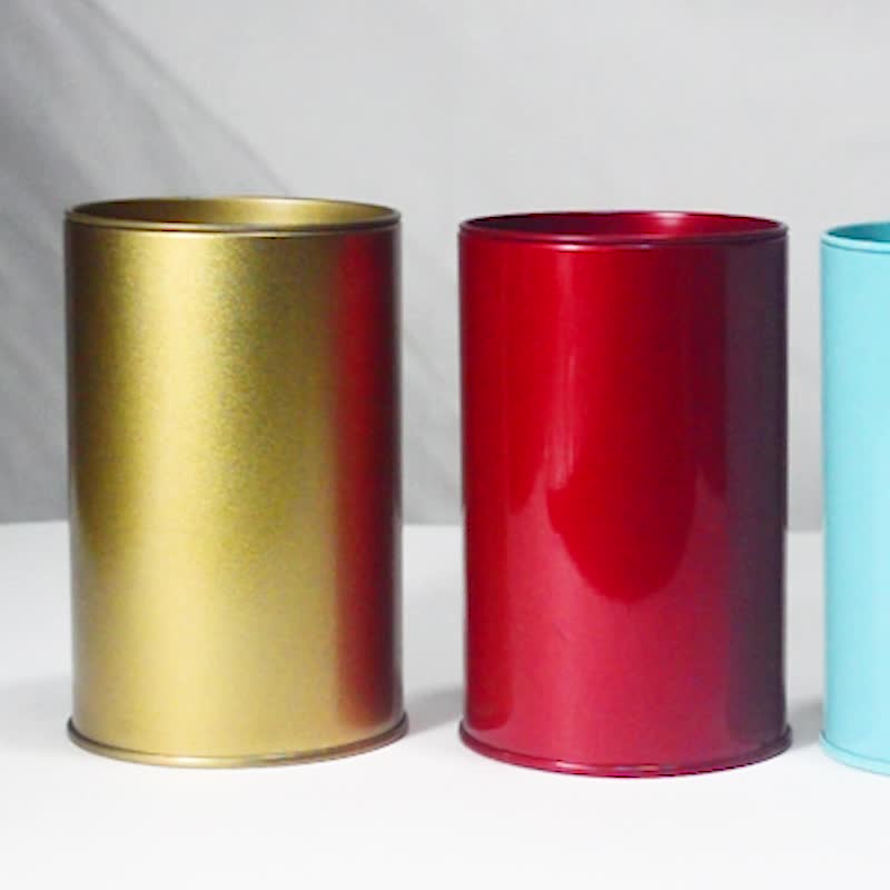 High Quality 5 Colors Cylindrical And Tin Material Save Money Bank