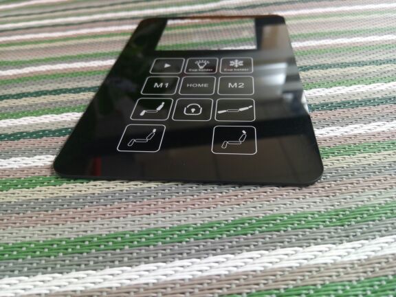 Smart home switch panel 1mm thick glass display panel switch panel custom made
