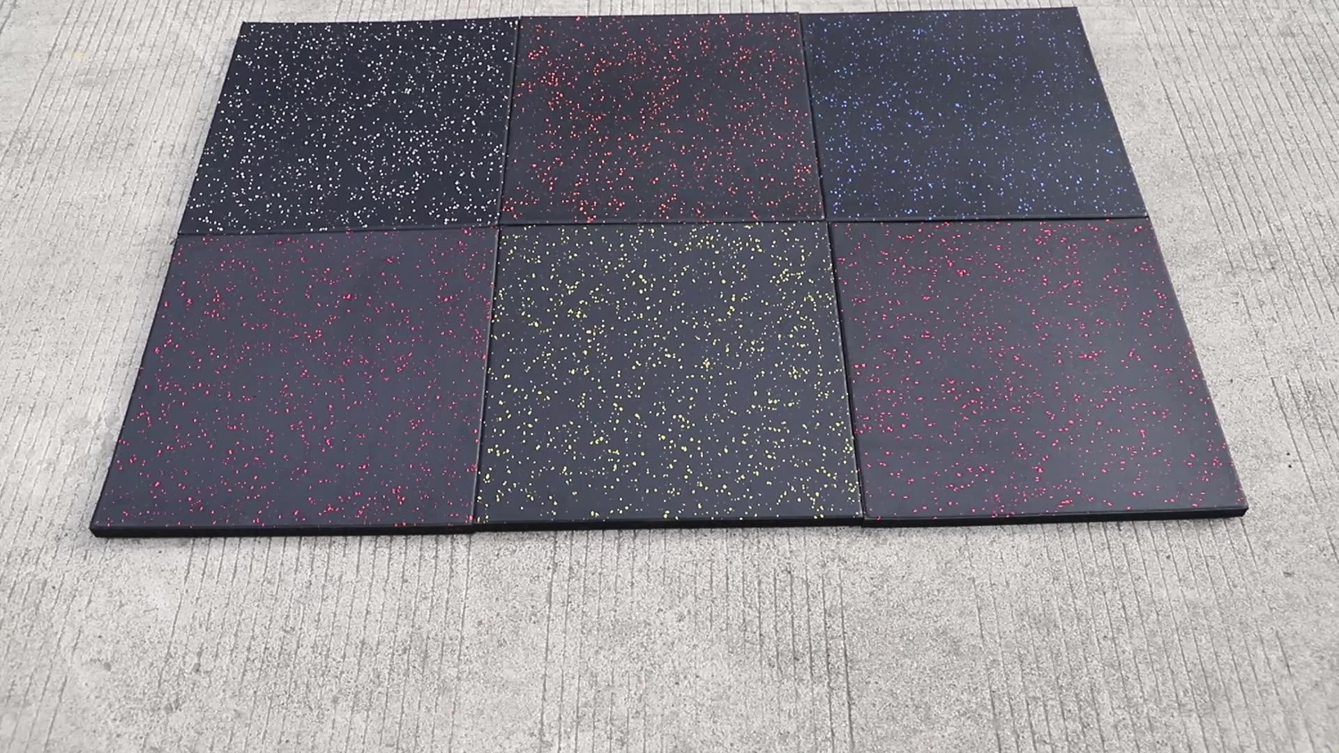 Anti Slip High Density Noise Reduction Gym Floor Rubber Flooring Rubber