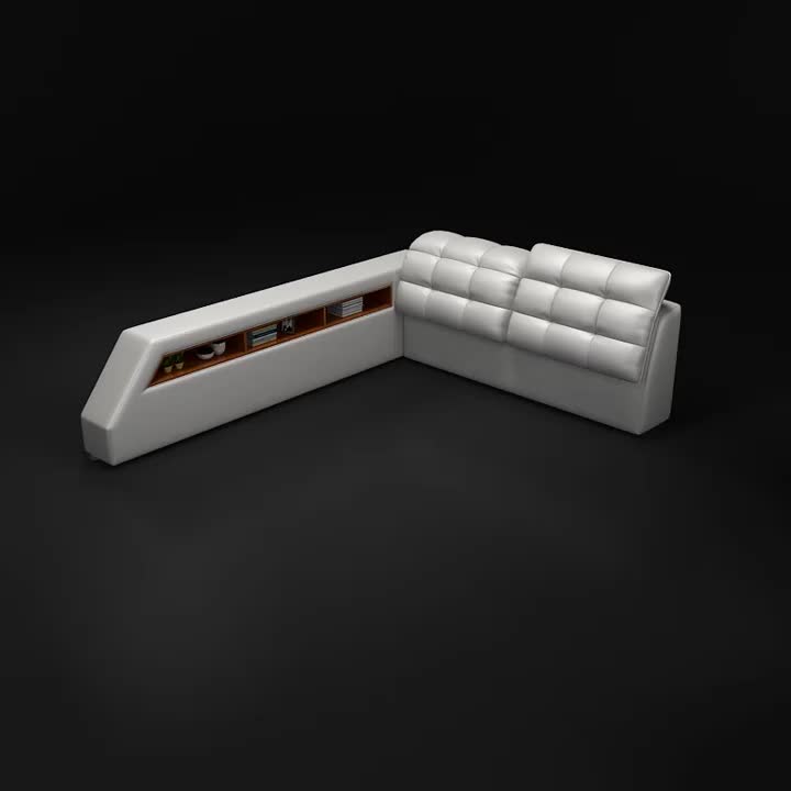 Modern Smart Bed Tatami Fabric Bed With Message Bedroomsets King Size