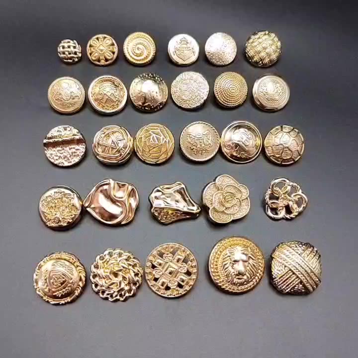 金属手缝扣小香风扣子锌合金复古圆形纽扣外套大衣装饰扣钮扣批发-阿里巴巴