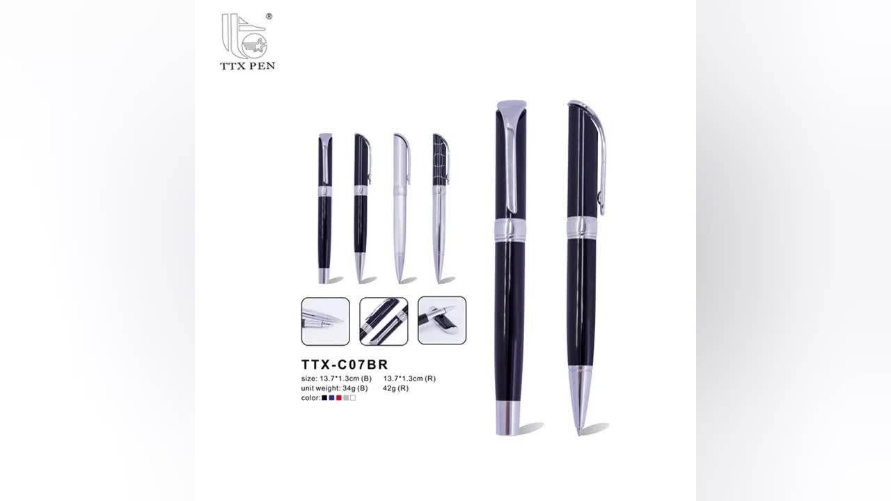 German Pen Brands Famous Branded Black Promotional Metal Twist