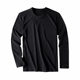 Star with the same MrBu cloth long-staple cotton solid color long-sleeved T-shirt men's casual bottoming shirt pure cotton with T inside