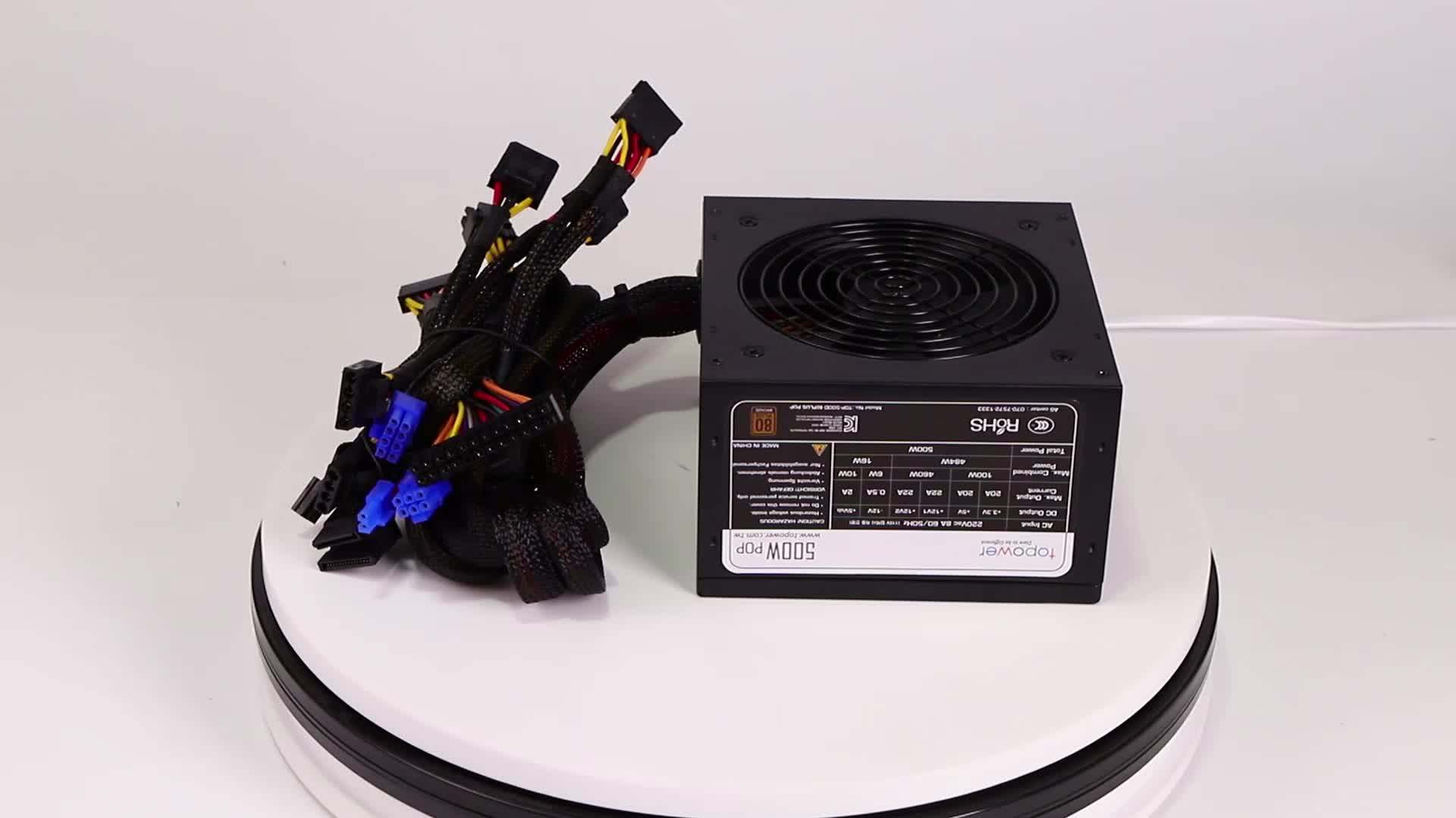 600w 80plus Bronze Pc 12v 40a 12v 100a Switching Model Power Supply