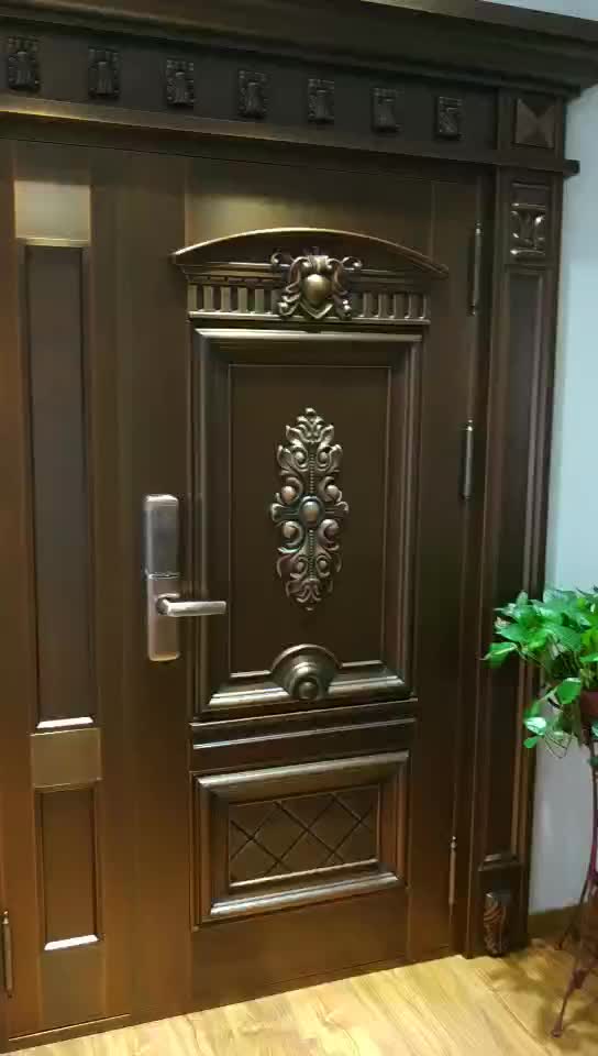 Modern Copper Material Single Door Designs,Security Entrance Single ...