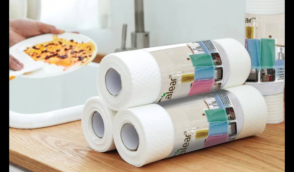 Disposable Nonwoven Oil Absorbent Kitchen Paper Towel In Roll Buy