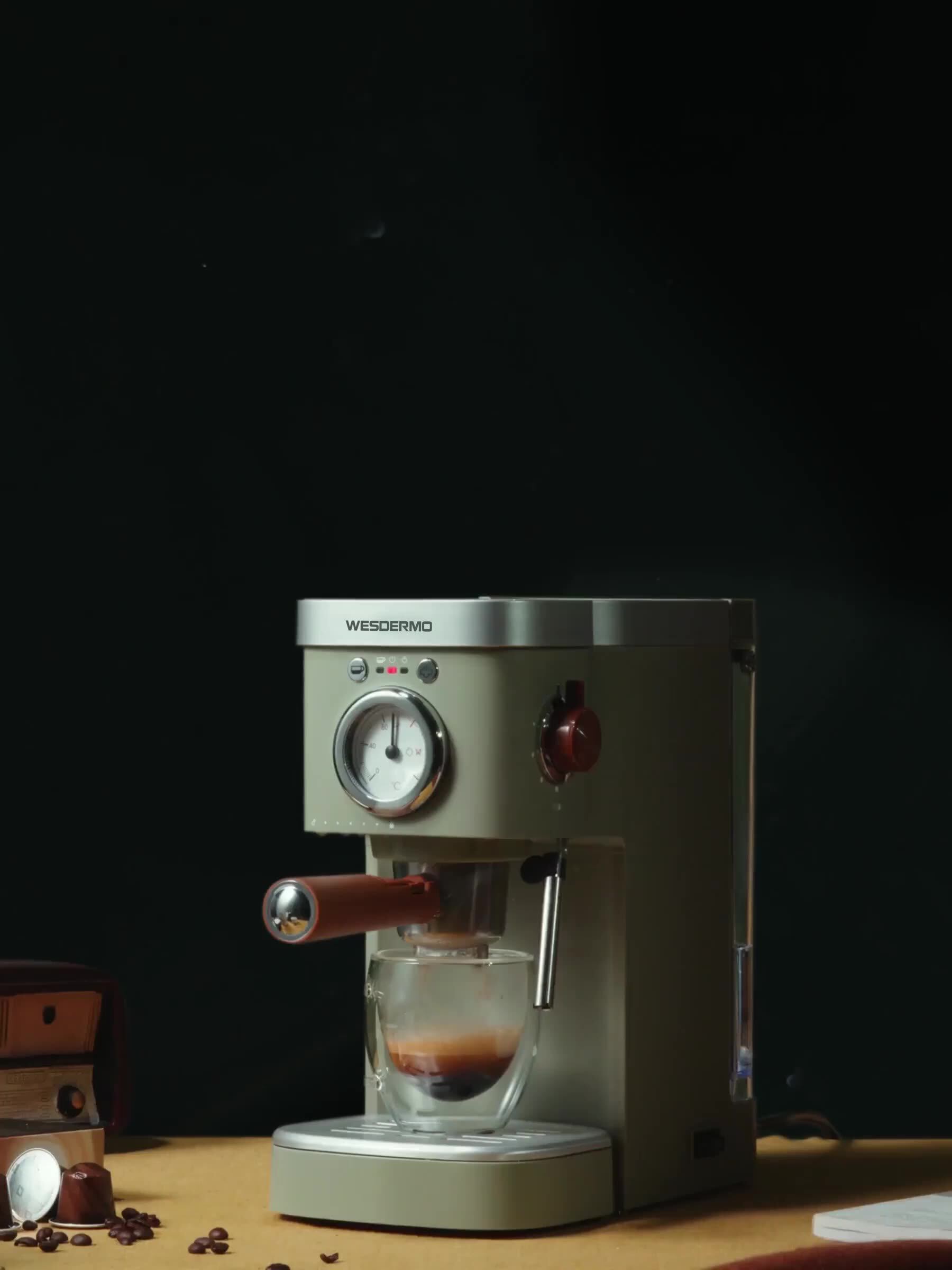 Amaxon Hot Seller Quick Foam Milk with Semi-Auto Coffee Machine