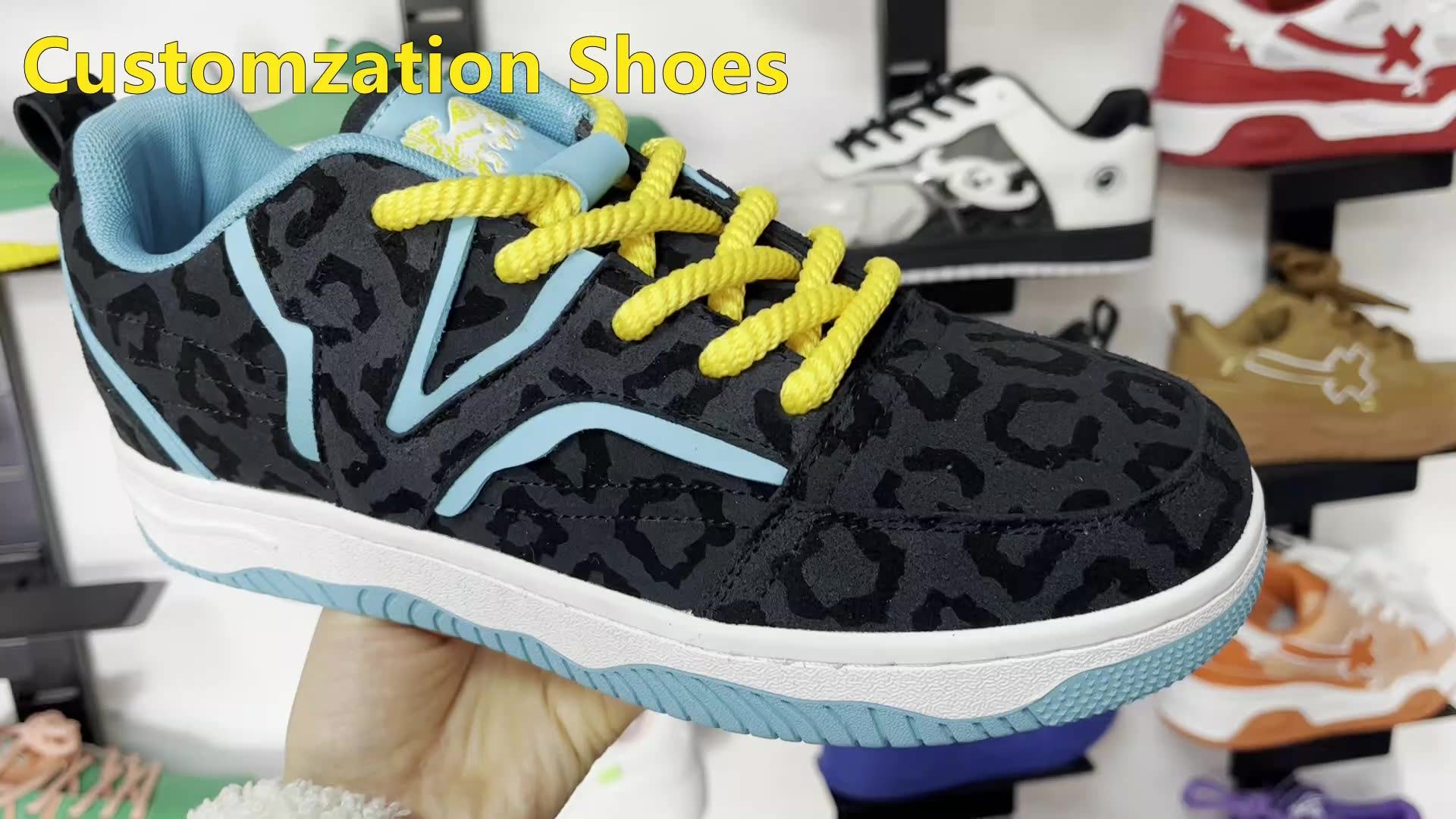 2024 Custom Hombre Sneaker Skateboarding Thick Sole Trendy Chunky Shoes