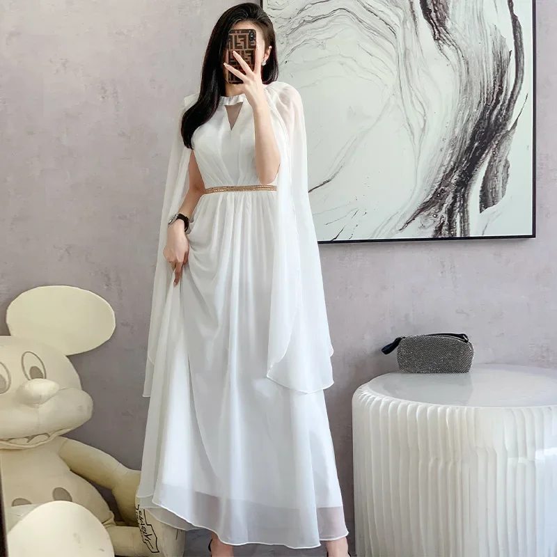 Summer elegant fashionable elite shiffon dress