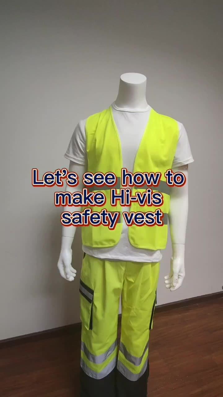 Engineer Safety Vest Construction With Logo High Visibility Strip