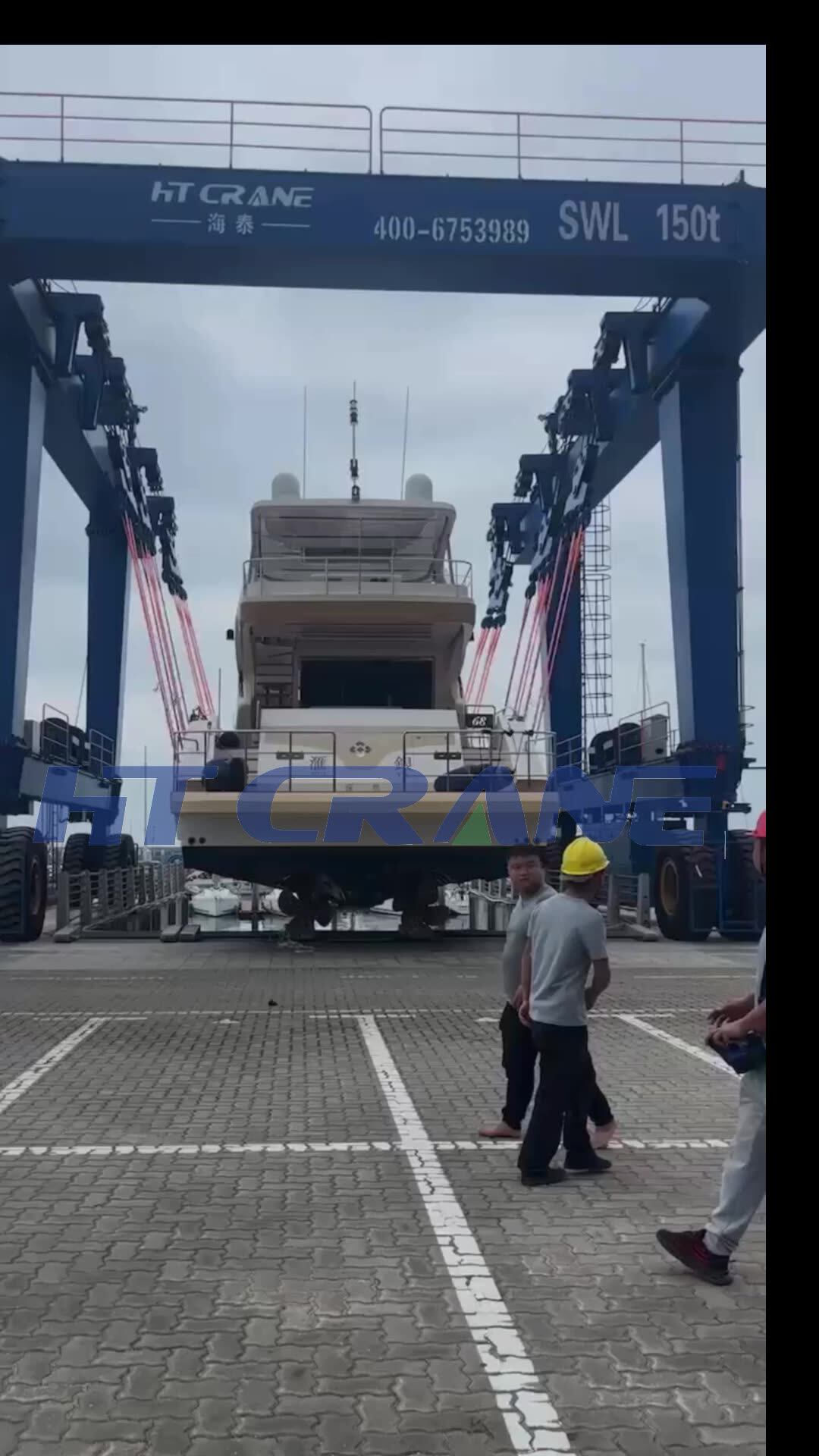 Mobile Gantry Crane For Boat Lifting 700t Boat Travel Lift Crane Buy