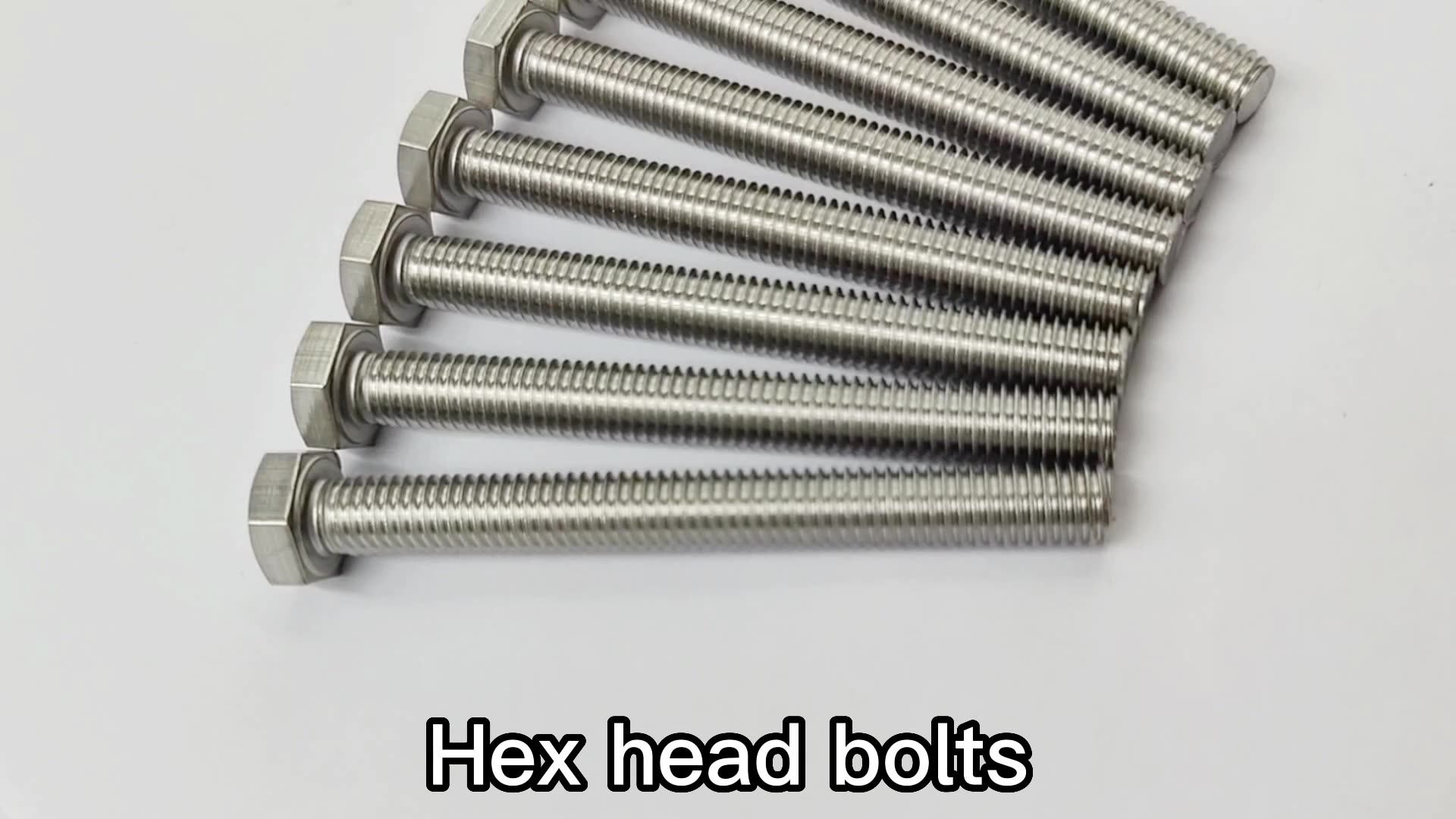 Stainless Steel Hex Bolt Nut And Washer Din933 Din931 Buy Hex Head