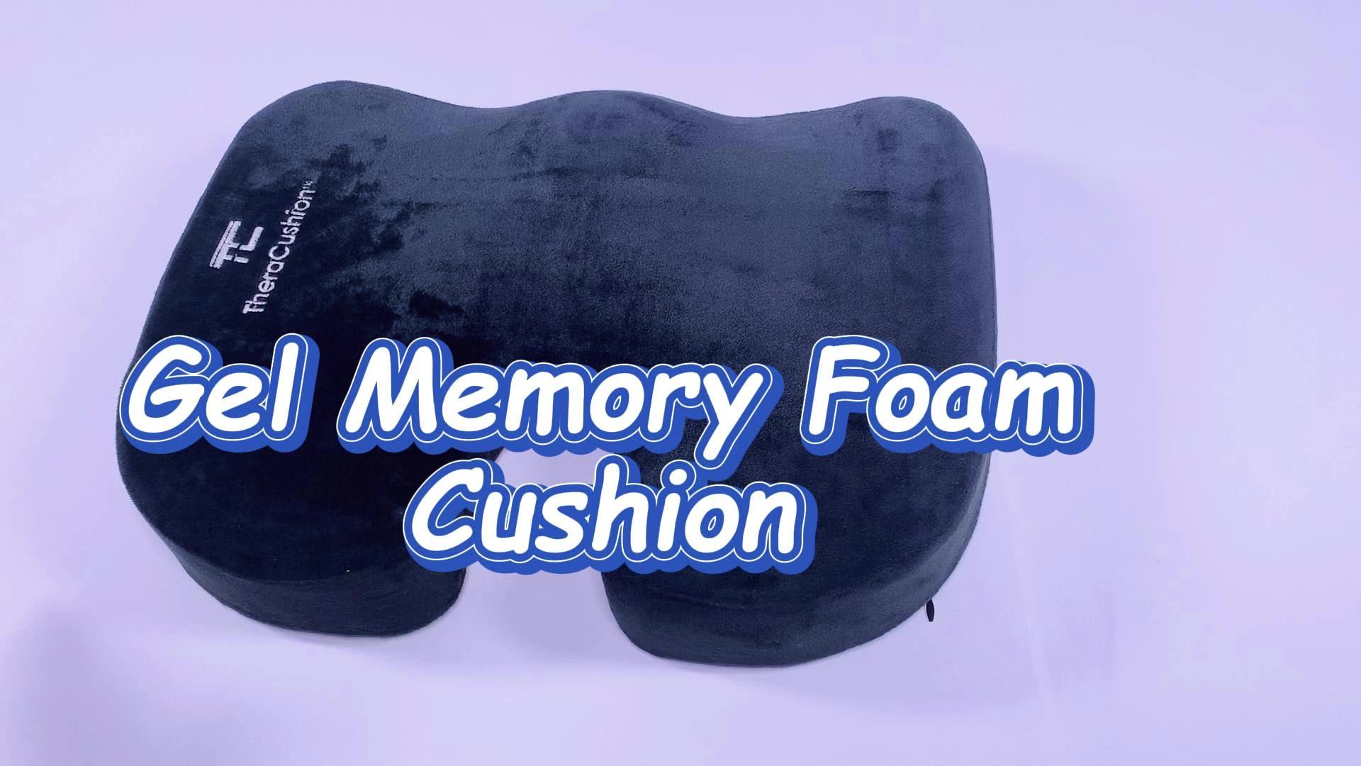 Coccyx Orthopedic Seat Cushion Gel Memory Foam Back Support Cushions