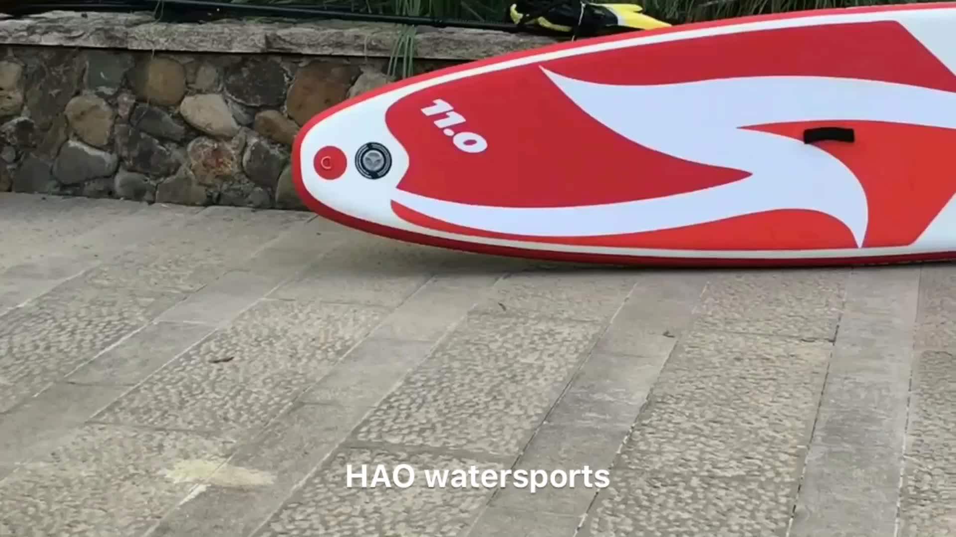 Popular Water Sports 11ft Paddle Surf Board Inflatable Board Paddle