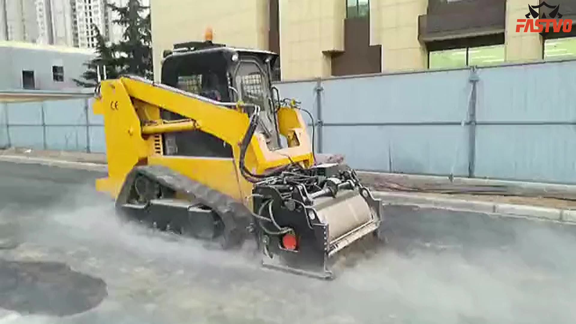 Fastvo Sp38 Heavy Duty Compact Front End Skid Steer Loader With Engine