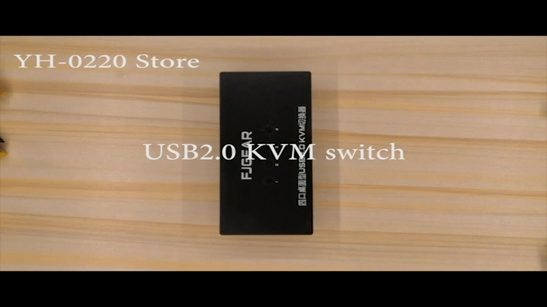 Usb kvm переключатель коробка с настольным контроллером USB несколько компьютеров