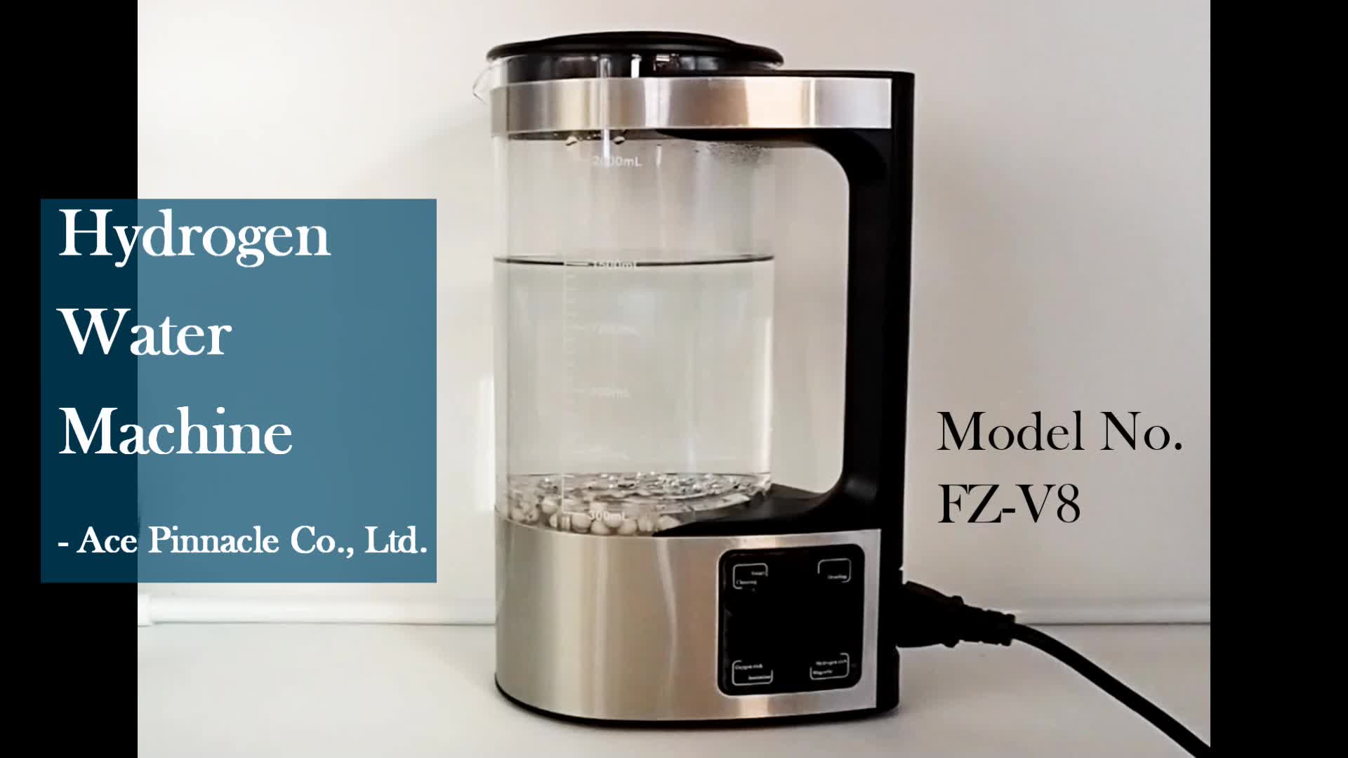 2l Hydrogen Rich Water Generator Electrolysis Ionizer Pure H2 Alkaline