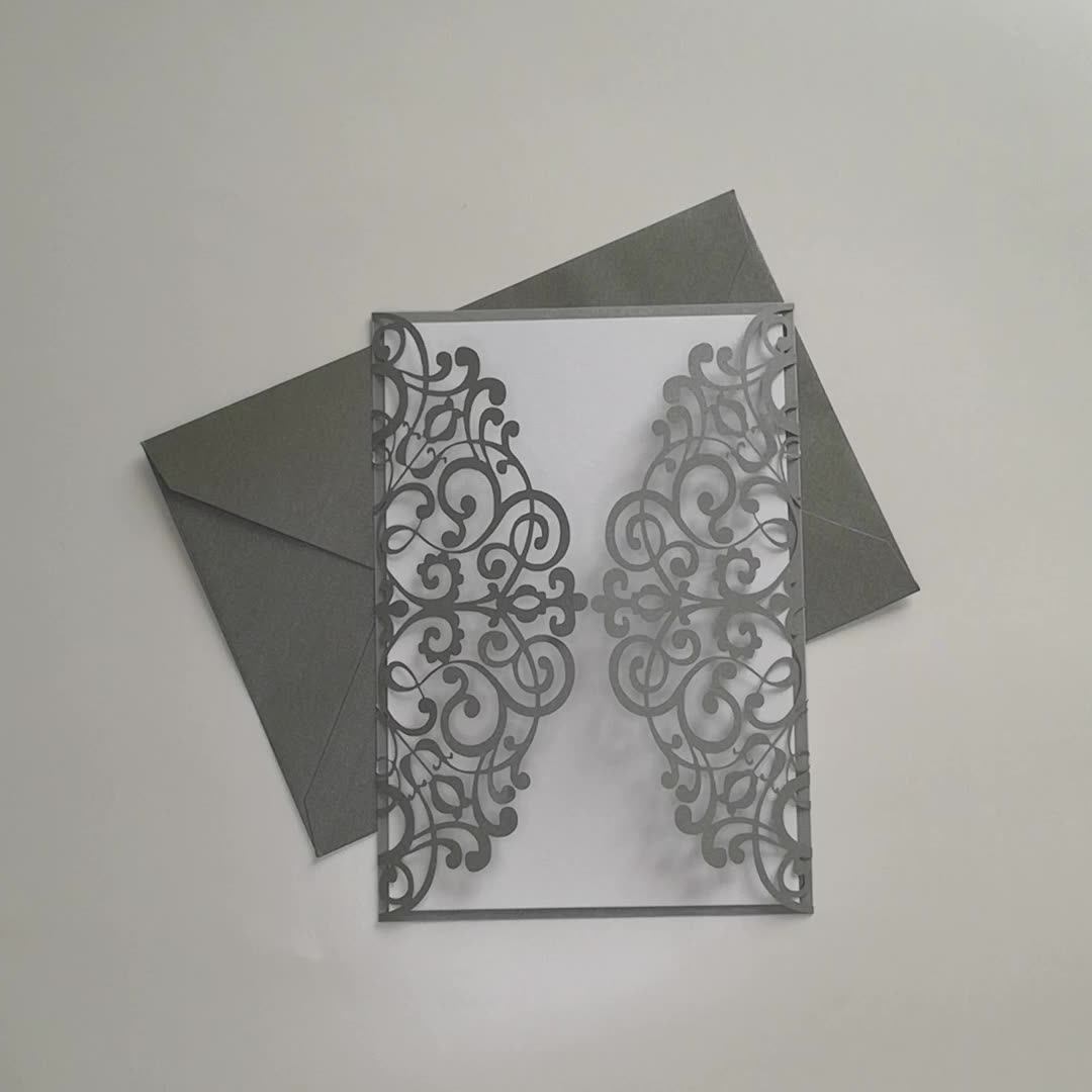 Cheap Laser Cut Wedding Invitations With Blank Printable Cards And Envelopes For Wedding