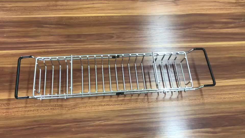 Bathroom Metal Wire Shower Bathtub Caddy Tray For Bath Tub Buy