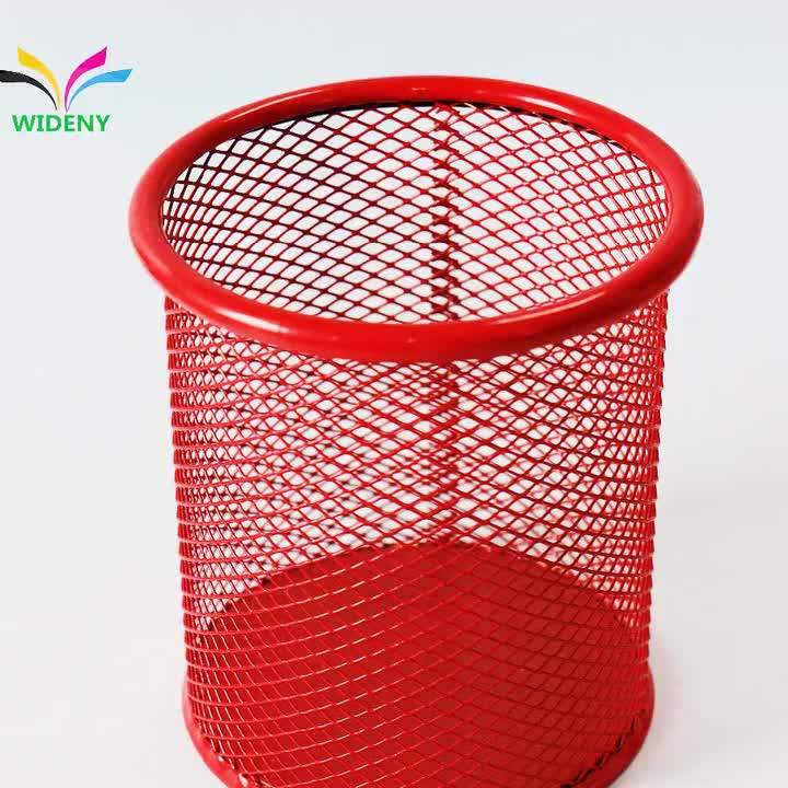 Counter Wire Mesh Metal Office Black Pen Holder Organizer Buy Pen