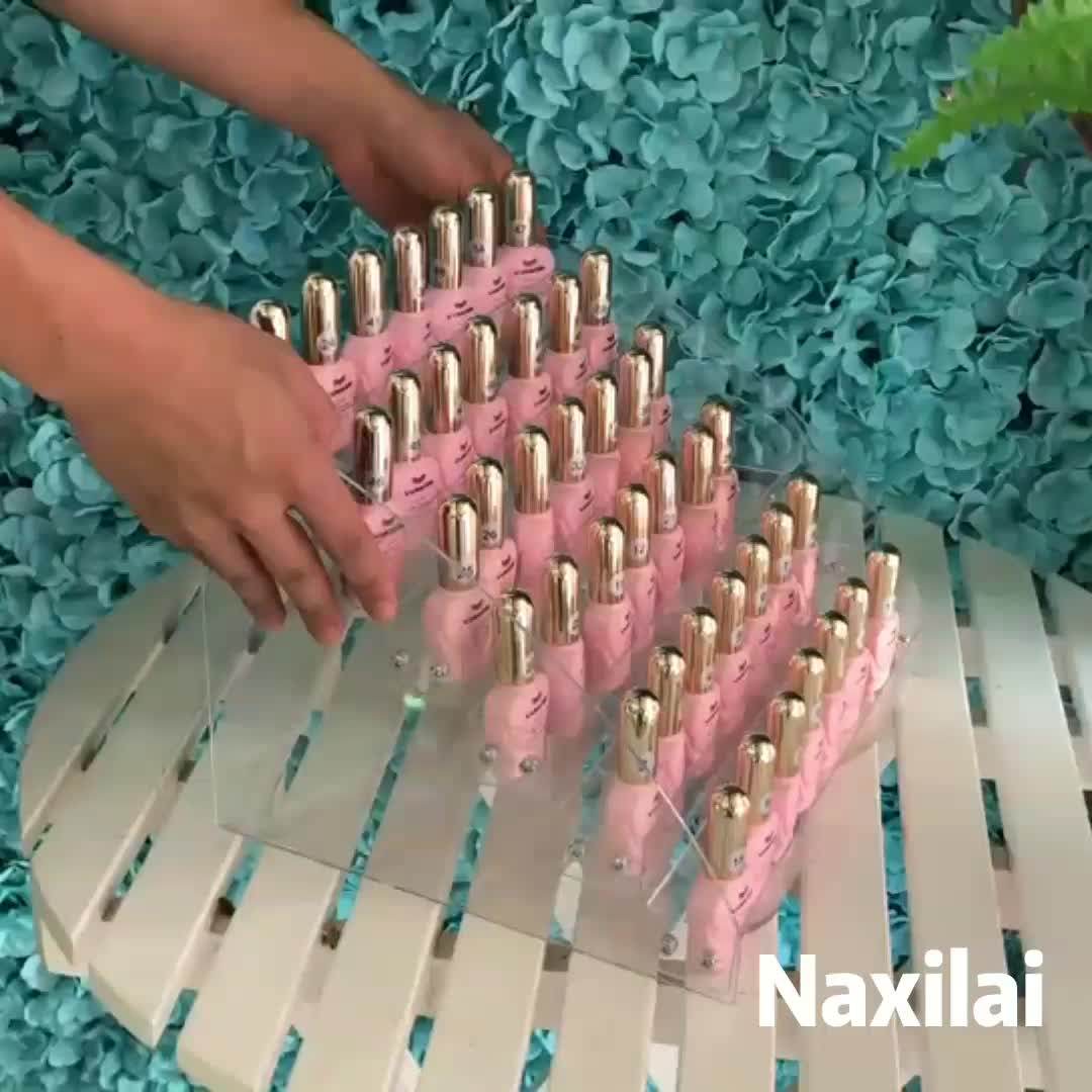 Naxilai Opi Nail Polish Display Rack Customized Nail Polish Wall Display Rack Mount Nail Polish