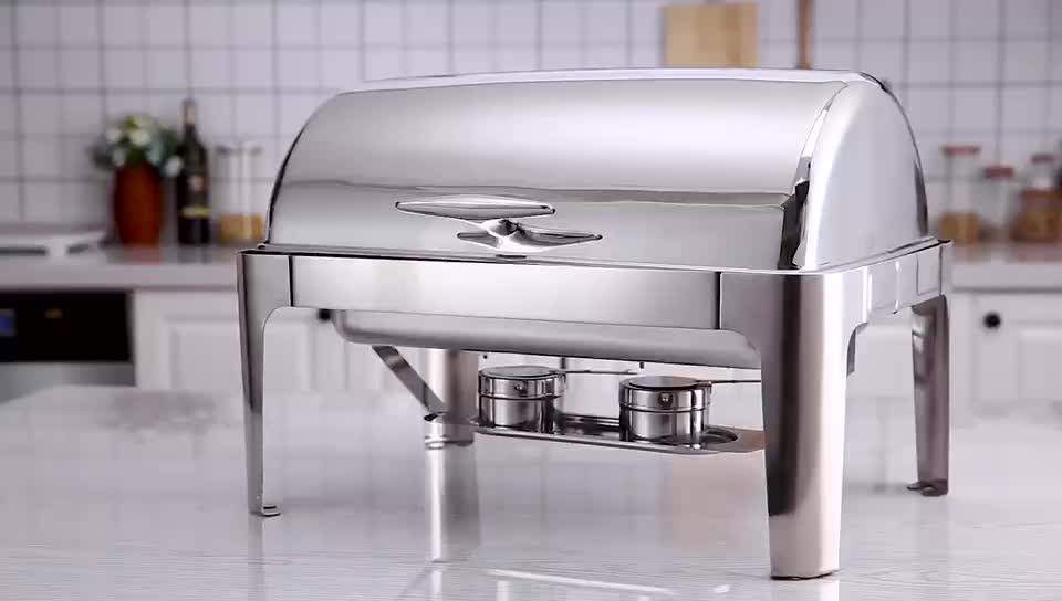 Chifing Fried Chicken Display Chauffe Plat Buffet Catering Equipment