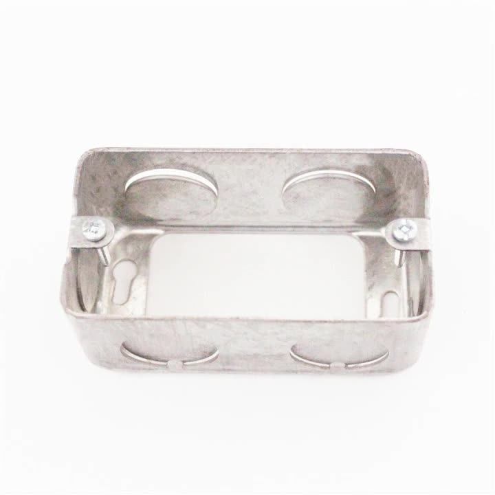 2"*4" One Gang Rectangle Electrical Steel Handy Box Extension Ring