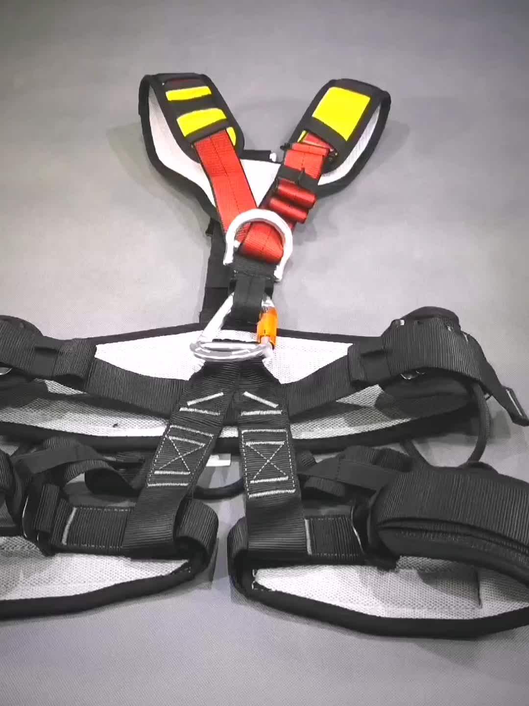 Intop 5 Point Durable Full Body Safety Harness Climbing Harness With