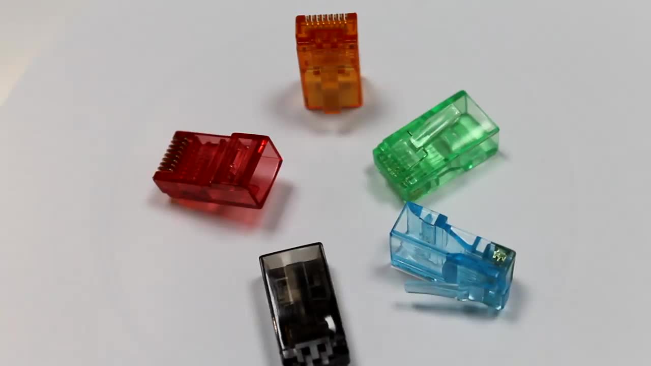 OULLX RJ45 Ethernet-кабели Cat5e позолоченные набор 20/50/100 шт.