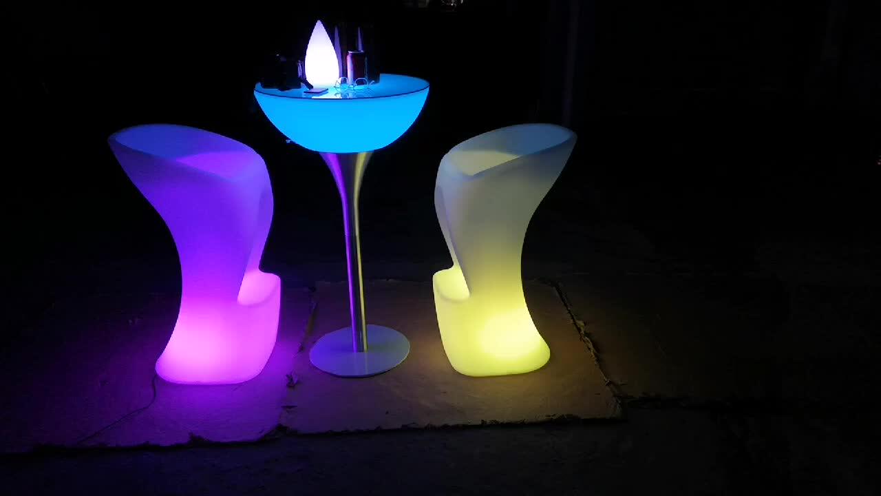 Light Up Bar Tafel Draagbare Armatuur Led Licht Hoge Cocktail Bar
