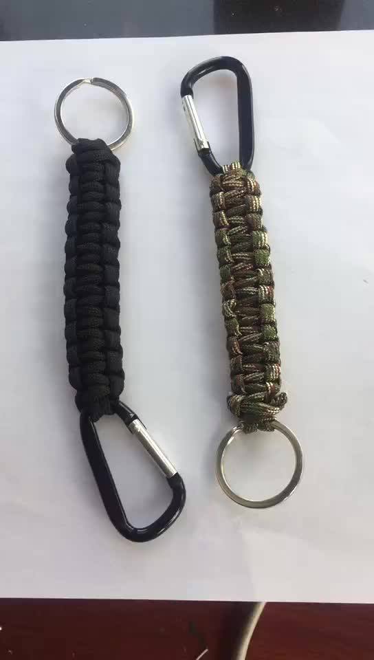 Promotional Custom Carabiner Paracord With Keychain Buy Paracord