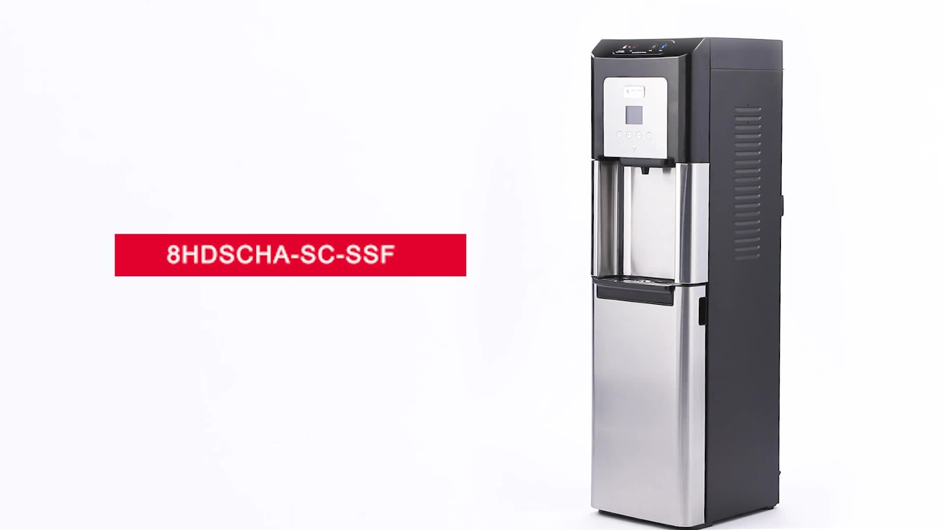 Sparkling Carbonated Water Dispenser Electric Stand Stainless Steel Hot