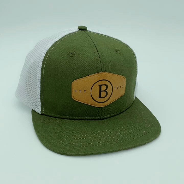 6 Panel Embroidered Style 112 Blanks Camo Puff Print Custom Men Premium Customized Leather Patch