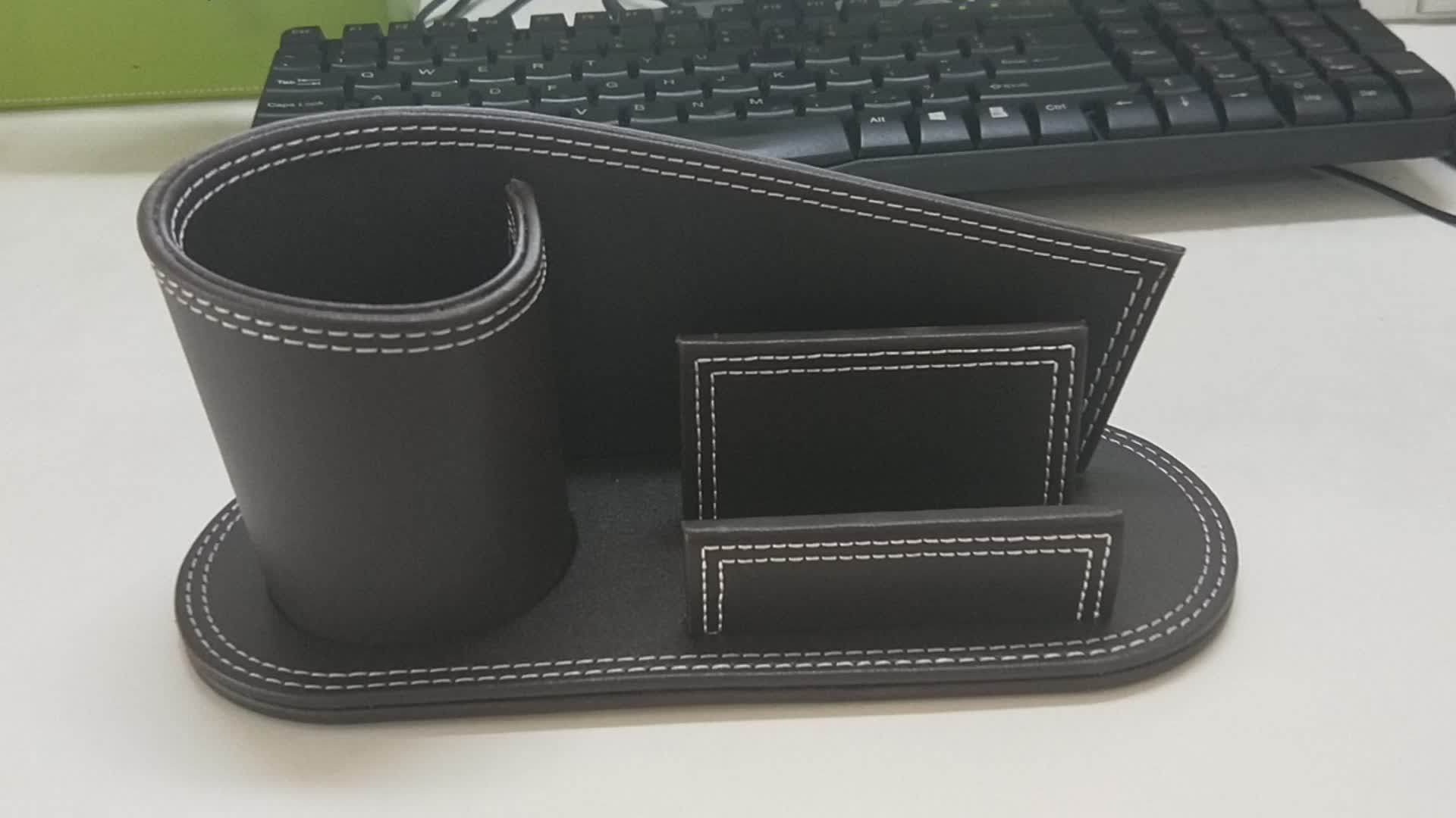 2018 High Quality Leather Custom Handmade Desk Pen Holder Buy Desk