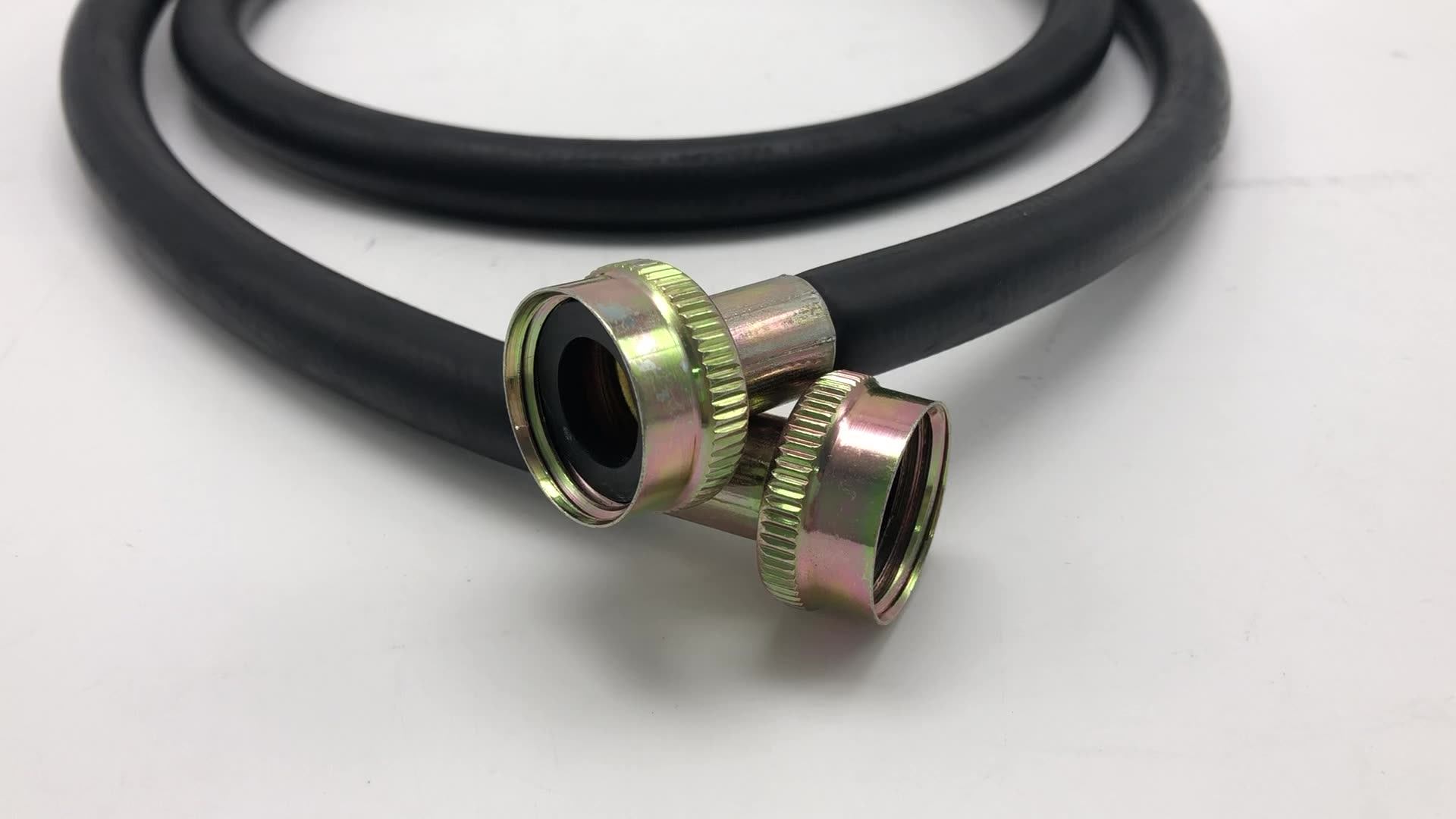 Flexible Washing Machine Drain Hose Rubber Washing Hose With Brass Ght